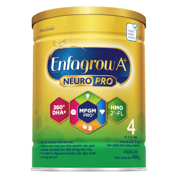 Sữa Enfagrow A+ số 4 830g (2-6 tuổi)