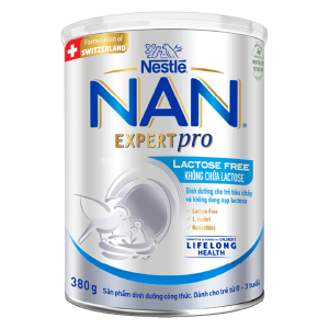 Sản phẩm dinh dưỡng công thức Nestle Nan Expert Pro Lactose Free không chứa lactose 380g