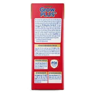 Sữa BPS Nutifood Grow PLUS+ Có đường 180ml cho bé trên 1 tuổi (lốc 4 hộp)