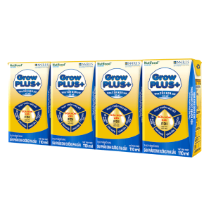 Sữa GrowPLUS+ Sữa non Vàng 2+ 110ml (lốc 4 hộp)