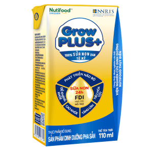 Sữa GrowPLUS+ Sữa non Vàng 2+ 110ml (lốc 4 hộp)