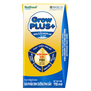 Sữa GrowPLUS+ Sữa non Vàng 2+ 110ml (lốc 4 hộp)